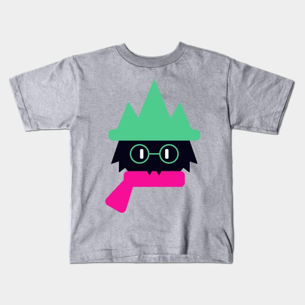 Deltarune Ralsei flat design Kids T-Shirt by Herman12354